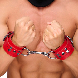 The Red Menottes en cuir Ultra rouges